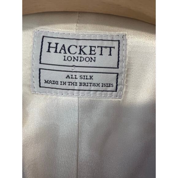 Hackett London Silk Waistcoast Vest Bright Pink Size 42R JL - Picture 5 of 7